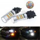 2x 42-SMD 3157 Switchback LED Bulbs For Daytime Running Lights/Turn Signal Bulbs
