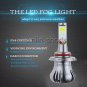 Dual Color Amber White 24W 2400LM LED Fog Lamp Driving Light Bulb 880 9005 9006
