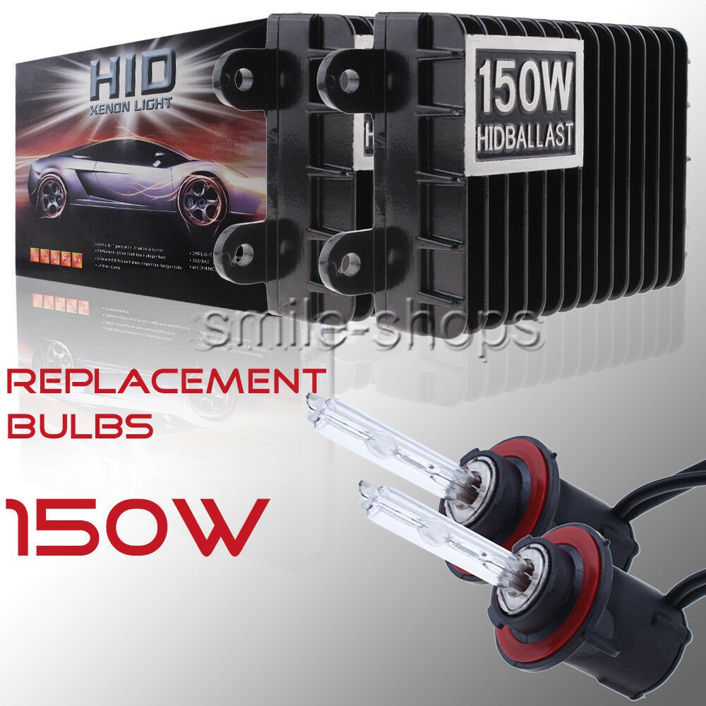 AC 150W High Power HID Xenon Headlight Conversion Kit H11 H8 H9 3K 5K 6K 8K 10K