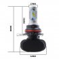 Pair 50W Bright White 9007 LED Headlight Bulbs Kit For 2000-2016 PETERBILT PETE