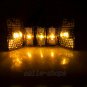 5pcs Clear Roof Cab Marker Cover & T10 Amber LED Light Bulbs for 03-09 Hummer H2
