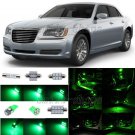 10pcs Green LED Interior Light Package Fit For 2005-2012 Chrysler 300 300C