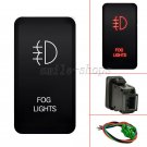 12V Push Switch Red LED Fog Light For Toyota 4Runner Tacoma 120 Series 40mm*20mm