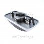 10x Smoke Roof Cab Marker Cover + T10 White Red Ceramic Bulb for 03-09 Hummer H2