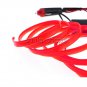 3M Red Car Interior LED Trim Door Panel Decorative Atmosphere Cold Light Strip