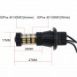 7440 T20 Plug&Play Switchback White/Amber LED Turn Signal Light Bulbs + Resistor