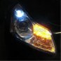 7440 T20 Plug&Play Switchback White/Amber LED Turn Signal Light Bulbs + Resistor