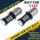 2x Ice Blue 1157 30SMD High Power Daytime Running Lights LED Light Parking Bulbs
