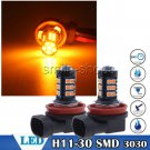 Amber/Yellow 3000K High Power 30SMD H11 H8 LED Bulbs For Fog Light Driving Lamp