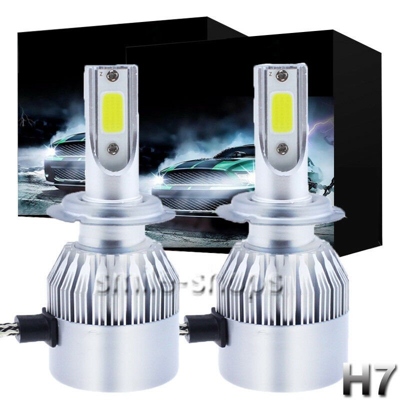 H7 LED Headlight High Beam Bulbs For VW Golf 1999-2006 Touareg 2004-2010 White