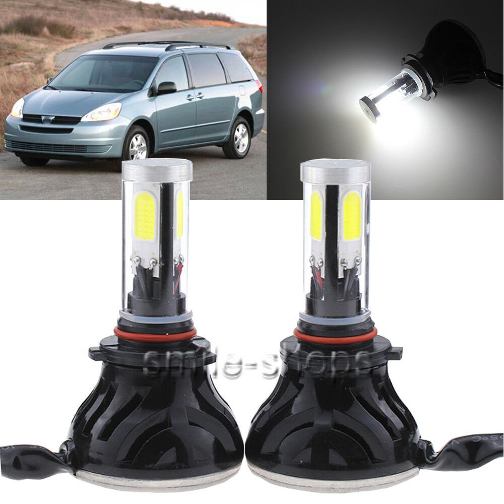 9006 80W LED Headlight Bulb Conversion Kit For 2004-2005 Toyota Sienna Low Beam