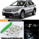 10Pcs 6K White Interior LED Light Package Kit For 13-17 Subaru Crosstrek + Tool