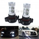 2pcs 50W 5202 6000K Super White Cree LED Fog Light Driving Daytime Running Light