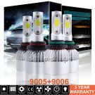 9005 9006 Hi/Low Beam LED Headlight For GMC Sierra 1500 2500 HD Yukon 2000-2006