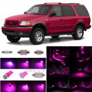 13pcs Pink/Purple LED Interior Light Package Fit For 1997-2002 Ford Expedition