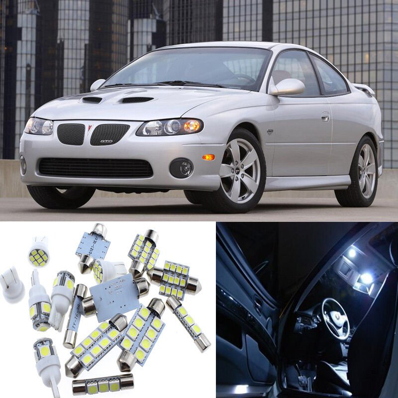 13pcs White Interior LED Light Package Kit for Pontiac GTO 2004-2006