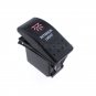 12V On/Off 5 pins Red Interior Light Rocker Switch Kit with Relay Wiring Harness