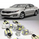 12×Xenon White LED Interior Light Package Kit for Kia Optima 2011-2015