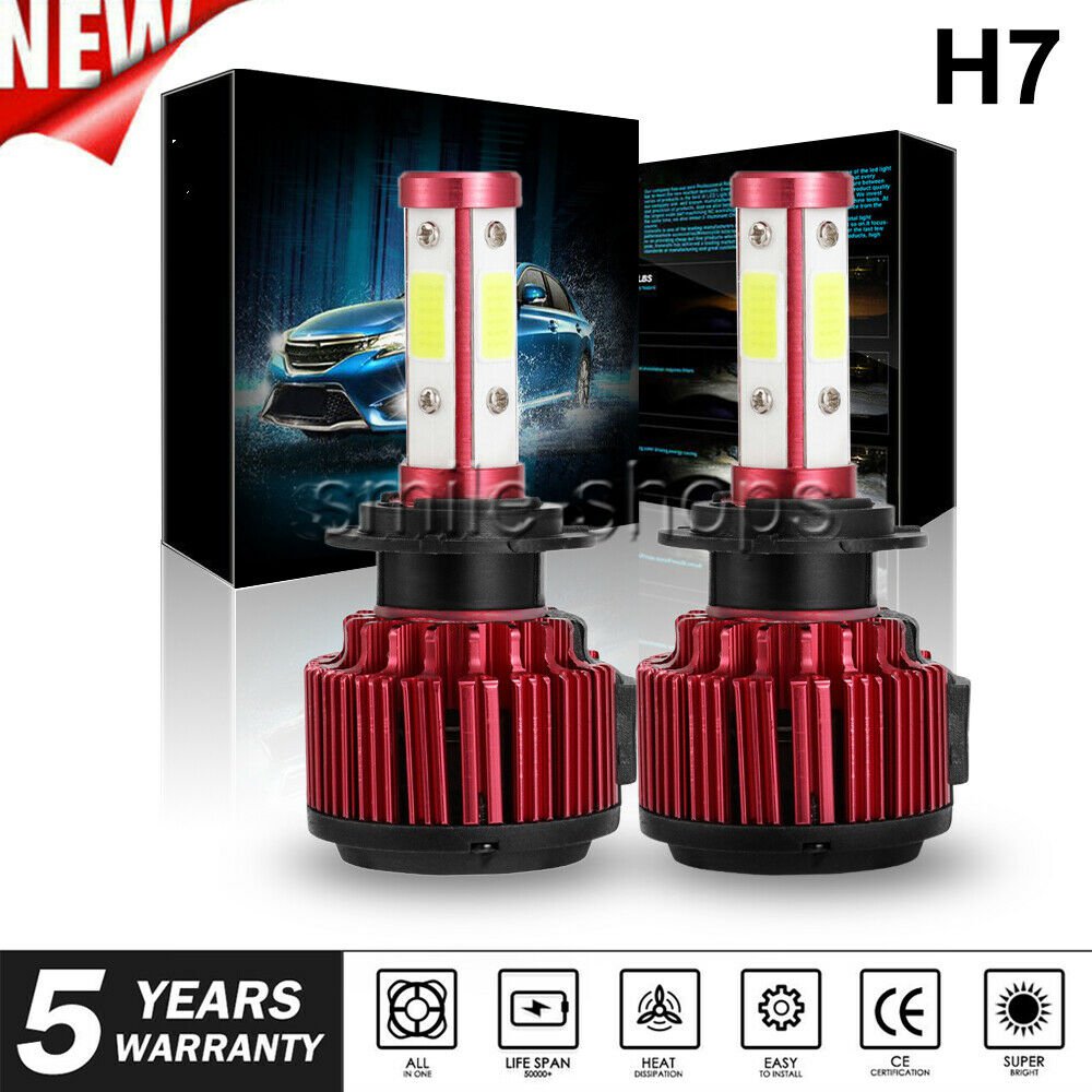 H7 X6 COB LED Car Headlight Conversion Kit 1800W 270000LM Lamp Light Bulbs 6000K