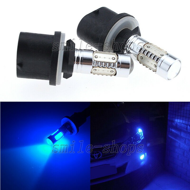 2pcs Blue 880 899 High Power COB LED Projector Bulbs Car truck Fog Light Lamp
