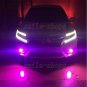 2pcs Pink/Purple 881 H27W/2 LED COB Fog Light Running Bulb For Hyundai Veloster