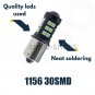 For Lancer Evo X Ice Blue 1156 30 3030 SMD LED Bulbs Daytime Running Lights DRL