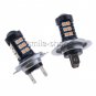 2X H7 30SMD 3030 Purple Pink LED For Car Fog Driving Light Truck Bulbs DRL Lamp