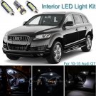 18pcs Xenon White Interior LED Light Package Kit Deal For Audi Q7 2010-2015
