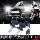 2x 50W 8000LM H4 HB2 9003 2 Sides LED Headlight Kit High low Beam HID 6000K Bulb