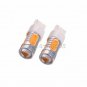 2pcs Yellow/Amber 7.5W T20 7443 COB LED Lens Car Turn Backup Tail Light Bulbs