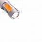 2pcs Yellow/Amber 7.5W T20 7443 COB LED Lens Car Turn Backup Tail Light Bulbs