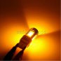 2pcs Yellow/Amber 7.5W T20 7443 COB LED Lens Car Turn Backup Tail Light Bulbs