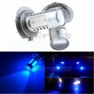 2pcs H7 High Power 11W Blue COB LED Projector Bulbs For Car Fog Driving Lights