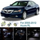 12pcs White Interior LED Light Package Kit For 2005-2009 2010 2011 2012 Acura RL