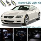 12pcs Bright White Interior LED Light Package Kit Deal For BMW 6 Series M6 06-10