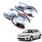 Accessories Chrome Smart Door Bowl Trims Direct Fit For 2003-2013 Toyota Corolla