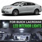 22pcs LED White Lights Interior Bulbs Package Kit For Buick Lacrosse 2010-2012