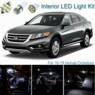 16pcs Xenon White Interior LED Light Package Kit Deal For Honda Crosstuor 10-15