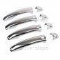 Set Chrome Door Handle Catch Cover Cap Trim Molding For 08-11 A4 B8 S4 09-13 Q5