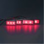 Universal Red 12LED Inner Door Handle Bowl Armrest Interior Atmosphere Lights