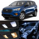 8pcs White Reverse + Tag + Interior LED Lights Fit For 2013-2017 Ford Escape