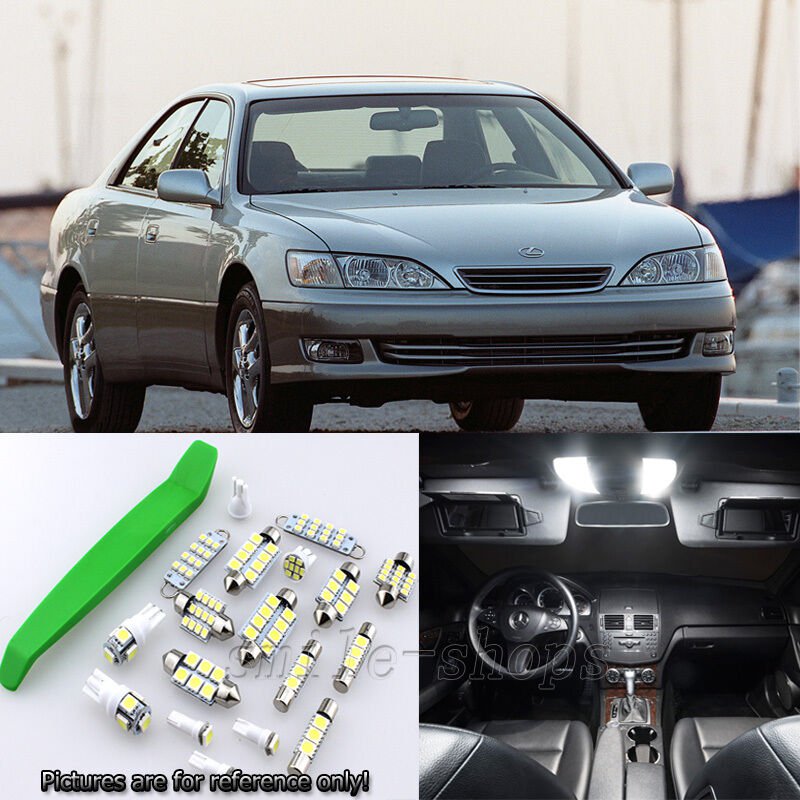 Super White 9pcs Interior LED Light Kit for 1997-2001 Lexus ES300 + Free Tool