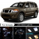 18pcs Xenon White Interior LED Light Package Kit Deal For Nissan Armada 05-14