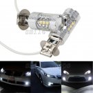 2pcs H3 80W Cree Super Bright LED White Fog Tail Turn DRL Car Driving Light Bulb