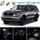 20pcs Bright White Interior LED Light Package Kit Deal For Toyota Sequoia 08-18