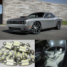 15×Xenon White LED Interior Light Package Kit for Dodge Challenger 2008-2015