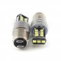 2pcs Canbus Error Free White 1157 2357 15-SMD LED Bulbs For Signal DRL Parking
