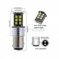 2pcs Canbus Error Free White 1157 2357 15-SMD LED Bulbs For Signal DRL Parking