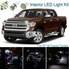 18pcs Xenon White Interior LED Light Package Kit Deal For Toyota Tundra 07-18