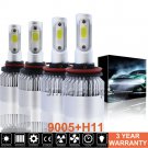 9005 H11 Combo LED Headlight Kit For Chevy Silverado 1500 2500 3500 HD 2007-2017